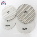 Diamond flexible dry polishing pad for gridning stone